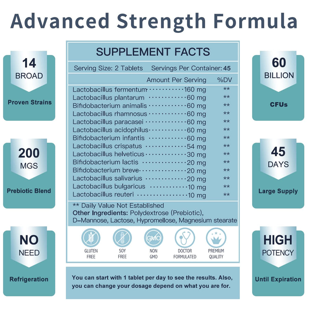 Nature Target Probiotics for Men bottle label closeup highlighting capsule count and shelf-stable design