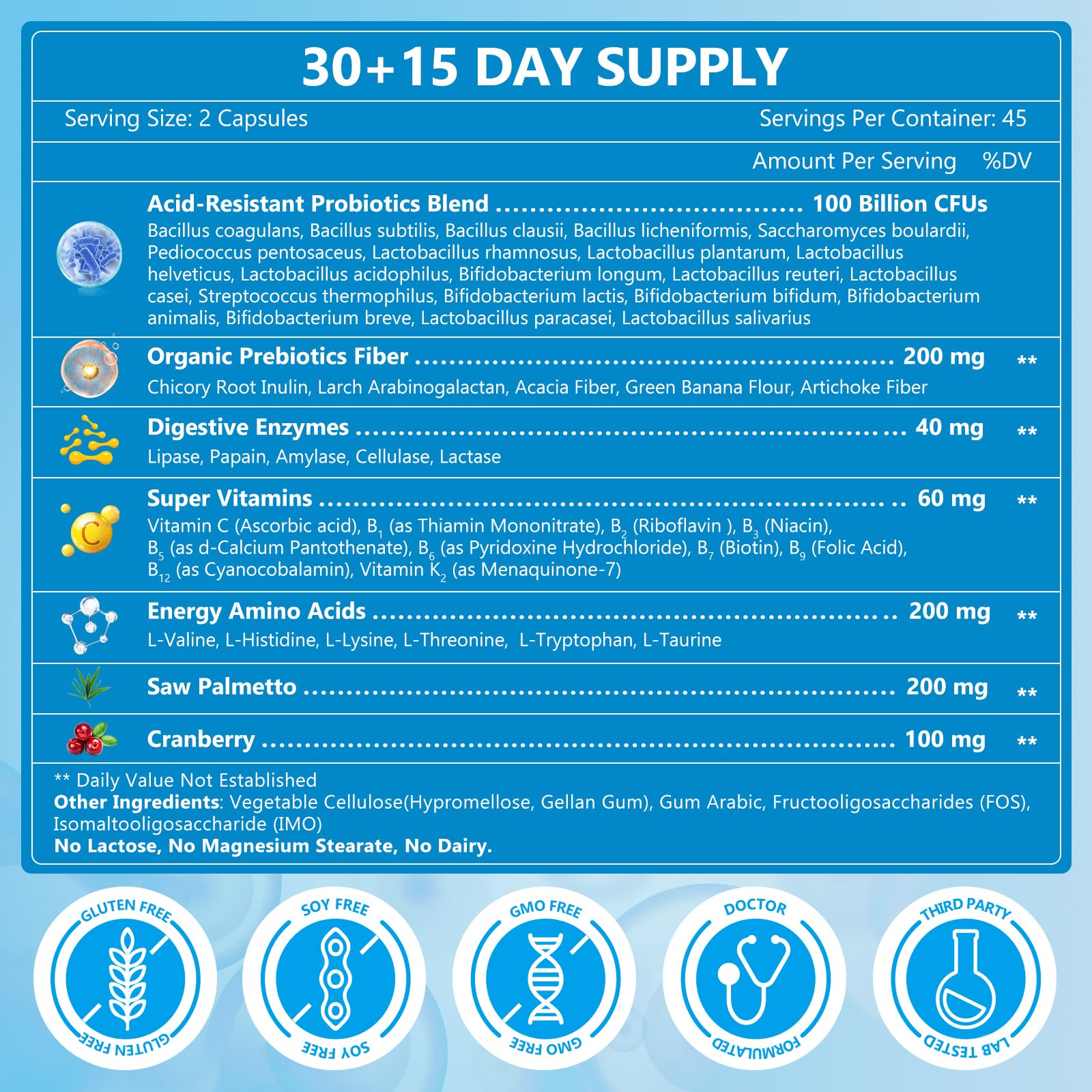Nature Target Probiotics for Men shelf-stable bottle ready for travel.