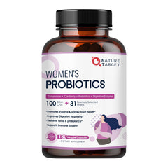 NATURE TARGET Probiotics for Women bottle front view supports daily wellness