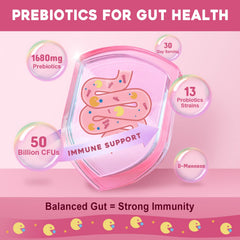 Nature Target probiotic powder with prebiotic blend supports gut balance and regularity.