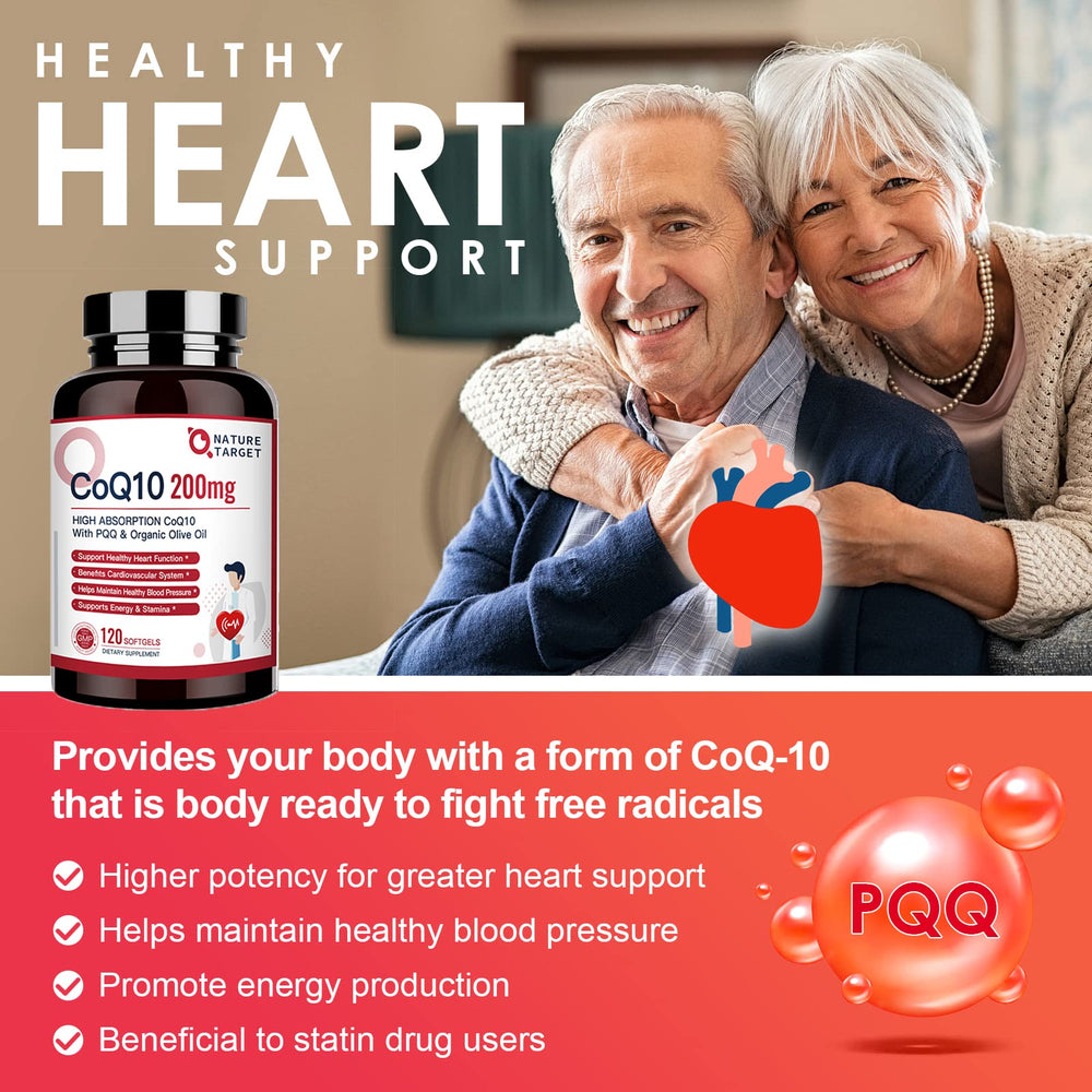 Nature Target softgels shown as daily energy and vitality aid.