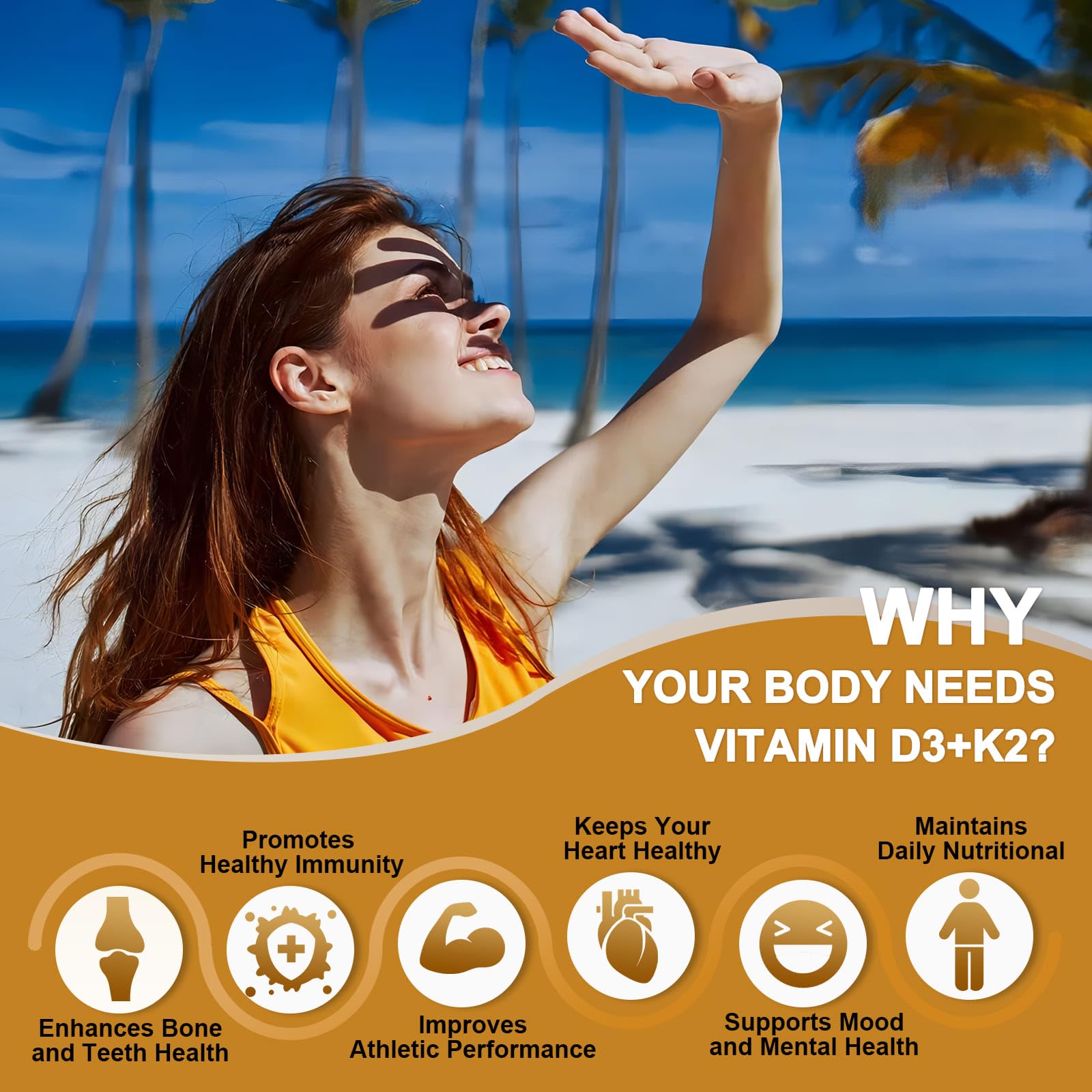 Nature Target Vitamin D3 K2 label closeup communicates purity and quality