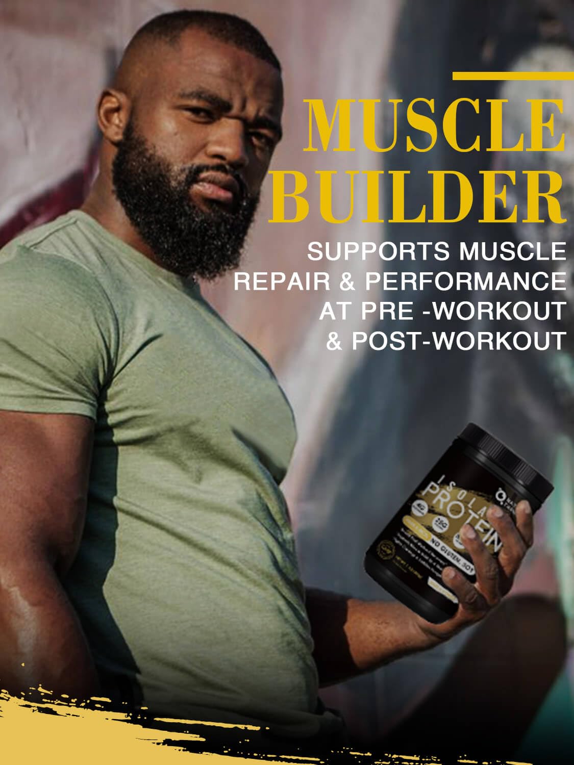 NATURE TARGET Whey Protein Scoop Closeup, 25g protein per serving for muscle support.