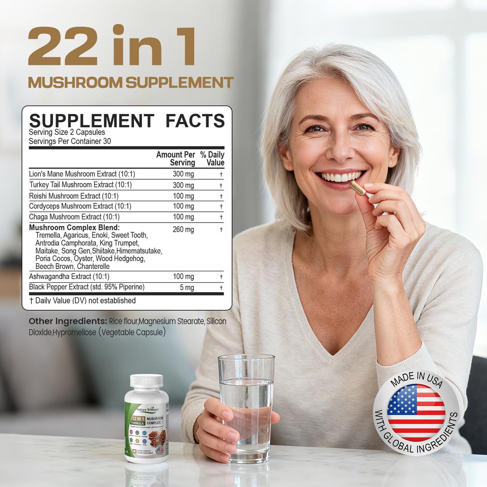 Etiqueta de ingredientes Nature Whisper 22 en 1: guía de uso y beneficios