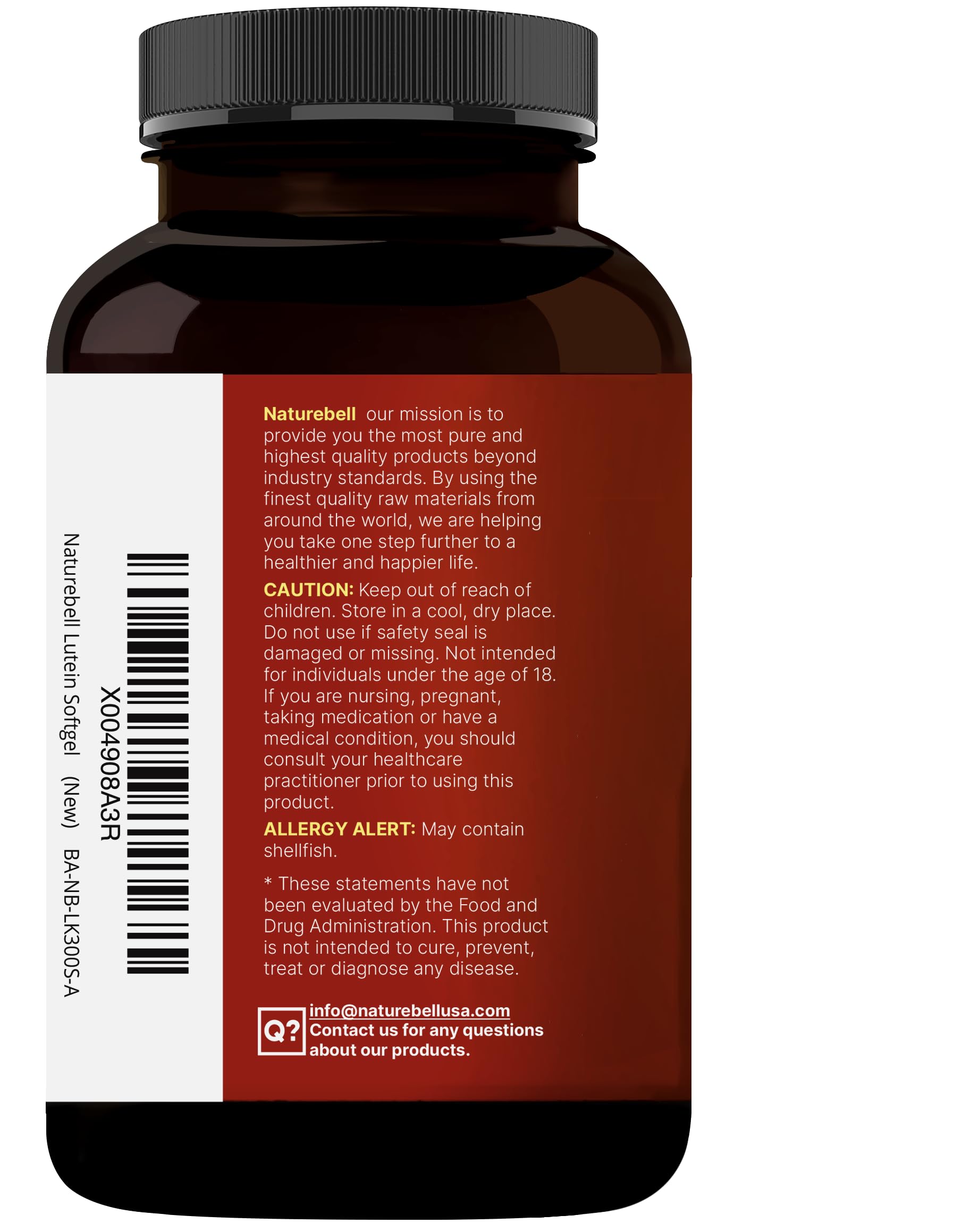 NatureBell 4-in-1 eye health formula in one bottle