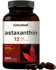 NatureBell Astaxanthin bottle front view for eye and skin support