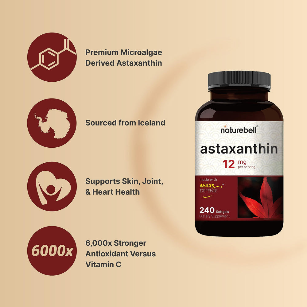 NatureBell Astaxanthin microalgae origin Haematococcus pluvialis visual