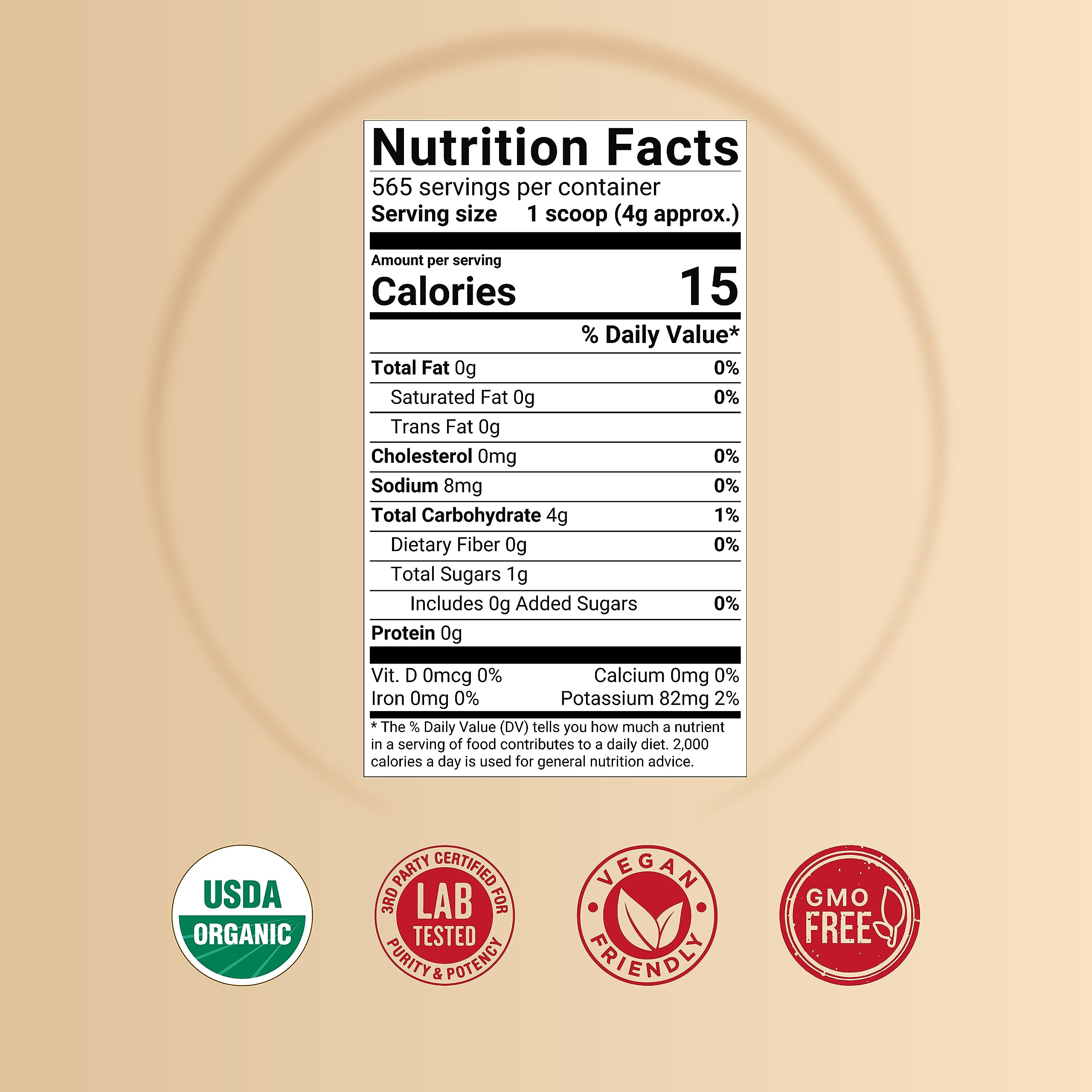 NatureBell beet root powder scoop showing 4g serving for easy daily use.