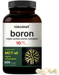 NatureBell Boron 10mg | 300 Softgels with MCT Oil | High Absorption