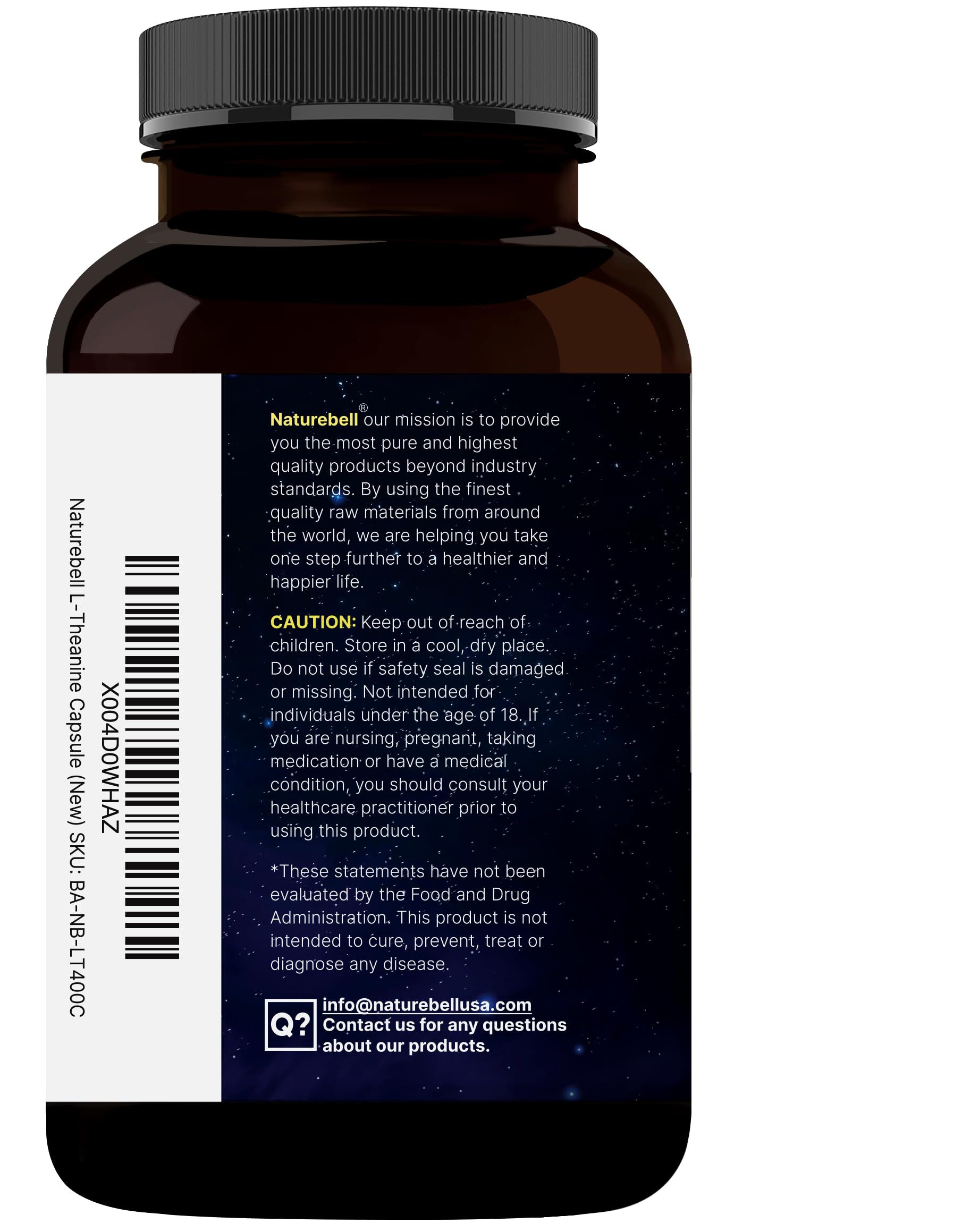 NatureBell bottle on desk in a calm home workspace setting