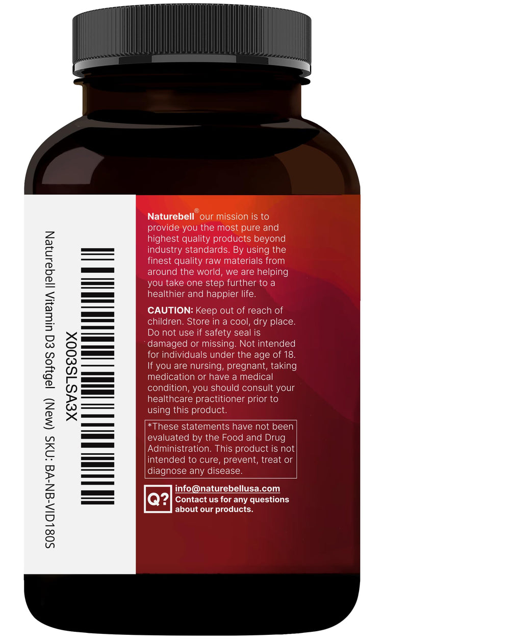 NatureBell bottle beside calcium-rich foods illustrating bone-support context