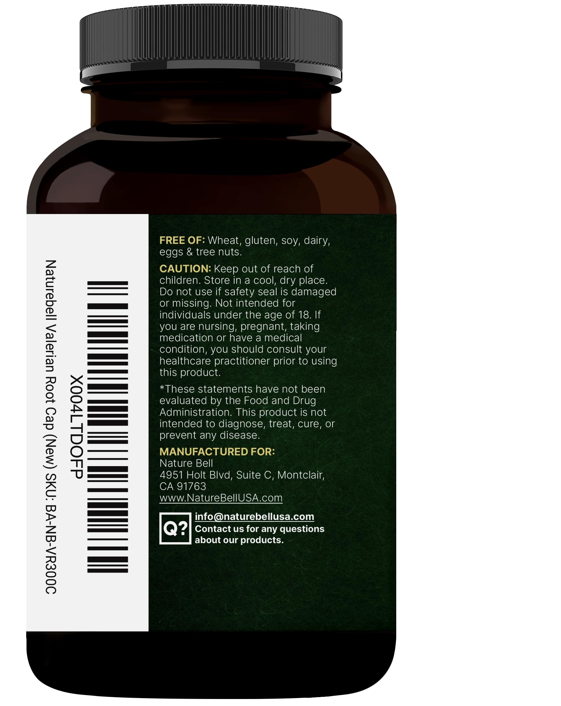 NatureBell bottle with measuring scoop for simple daily dosing.