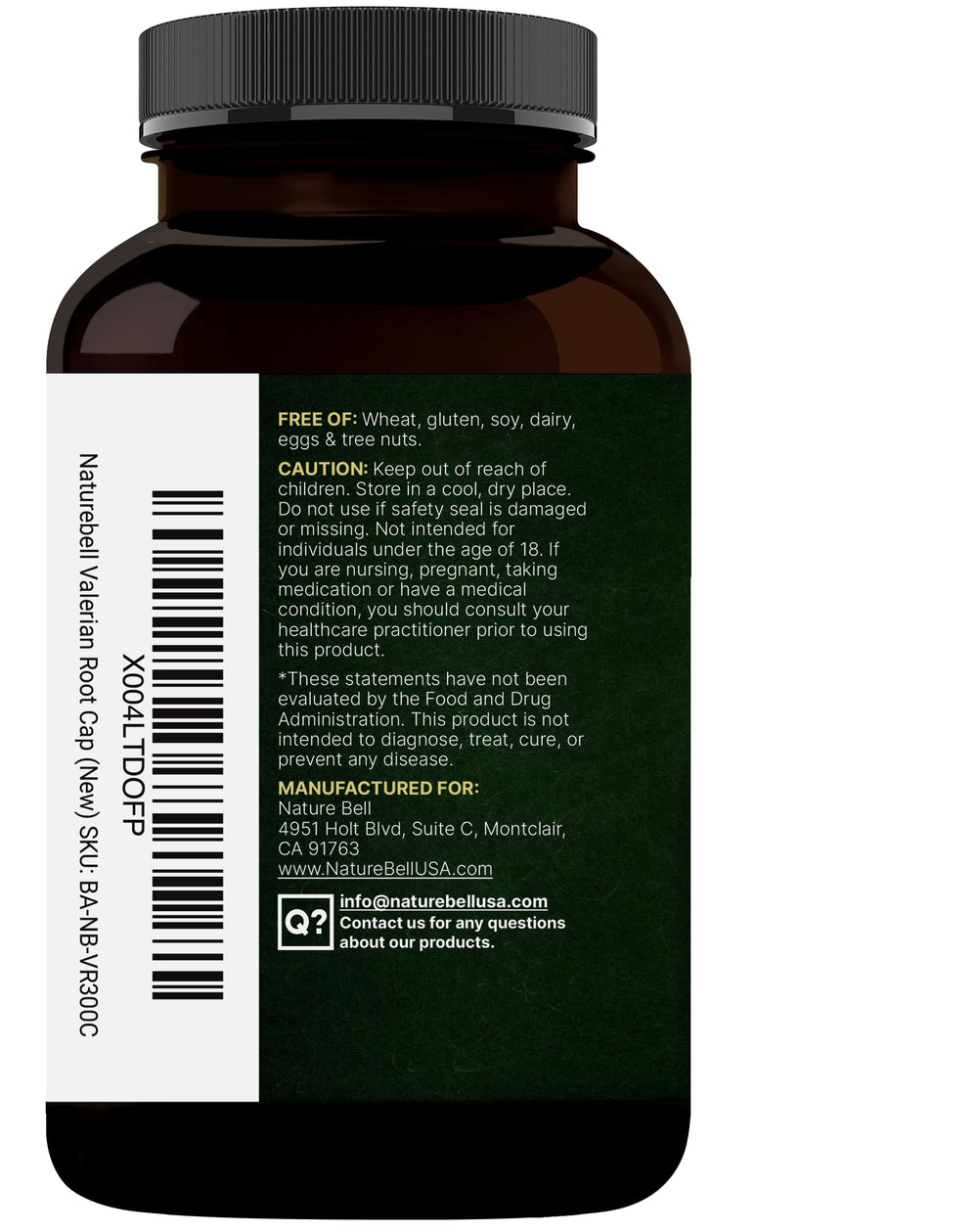 NatureBell bottle with measuring scoop for simple daily dosing.