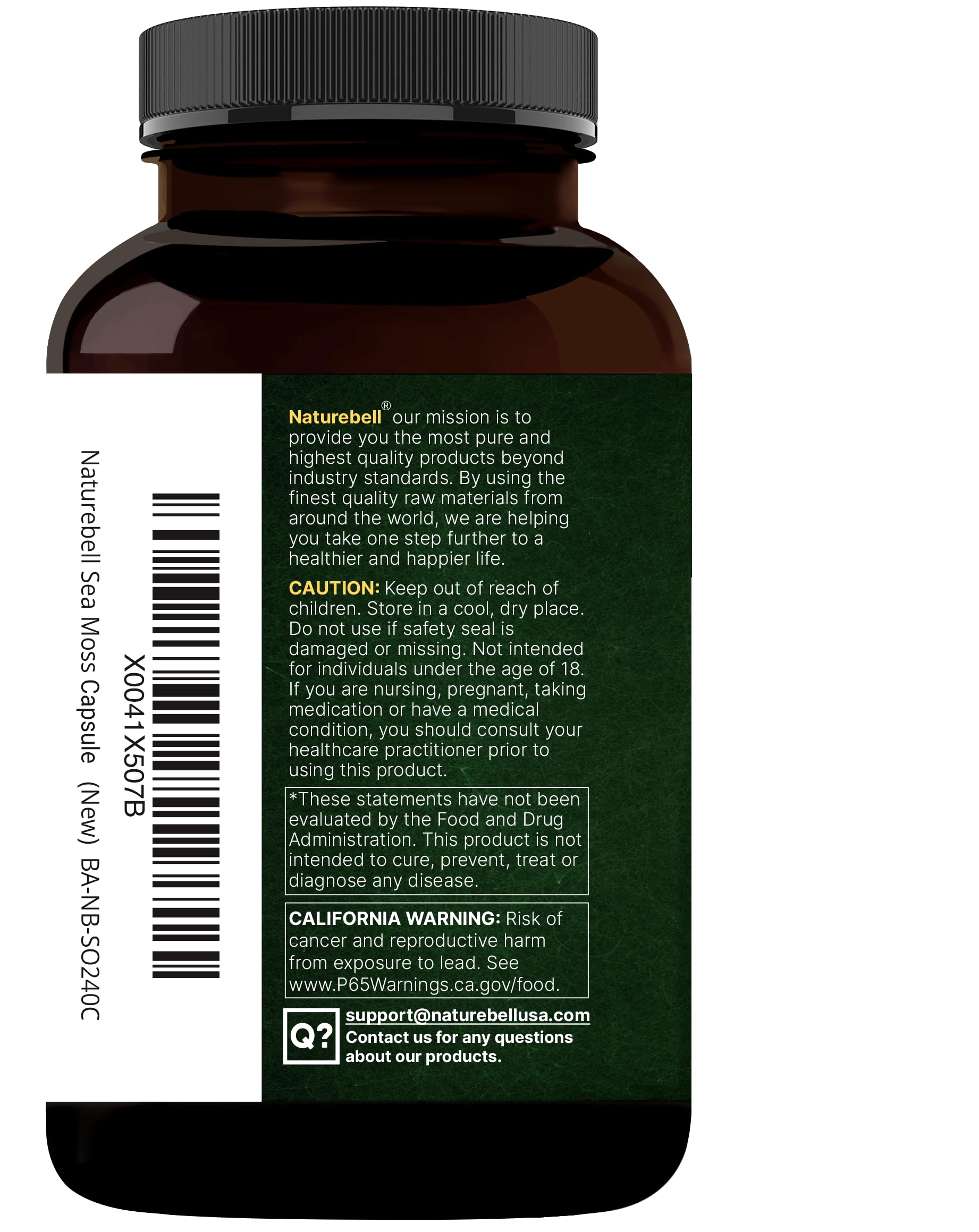 NatureBell capsule-pack front view signaling long shelf life.