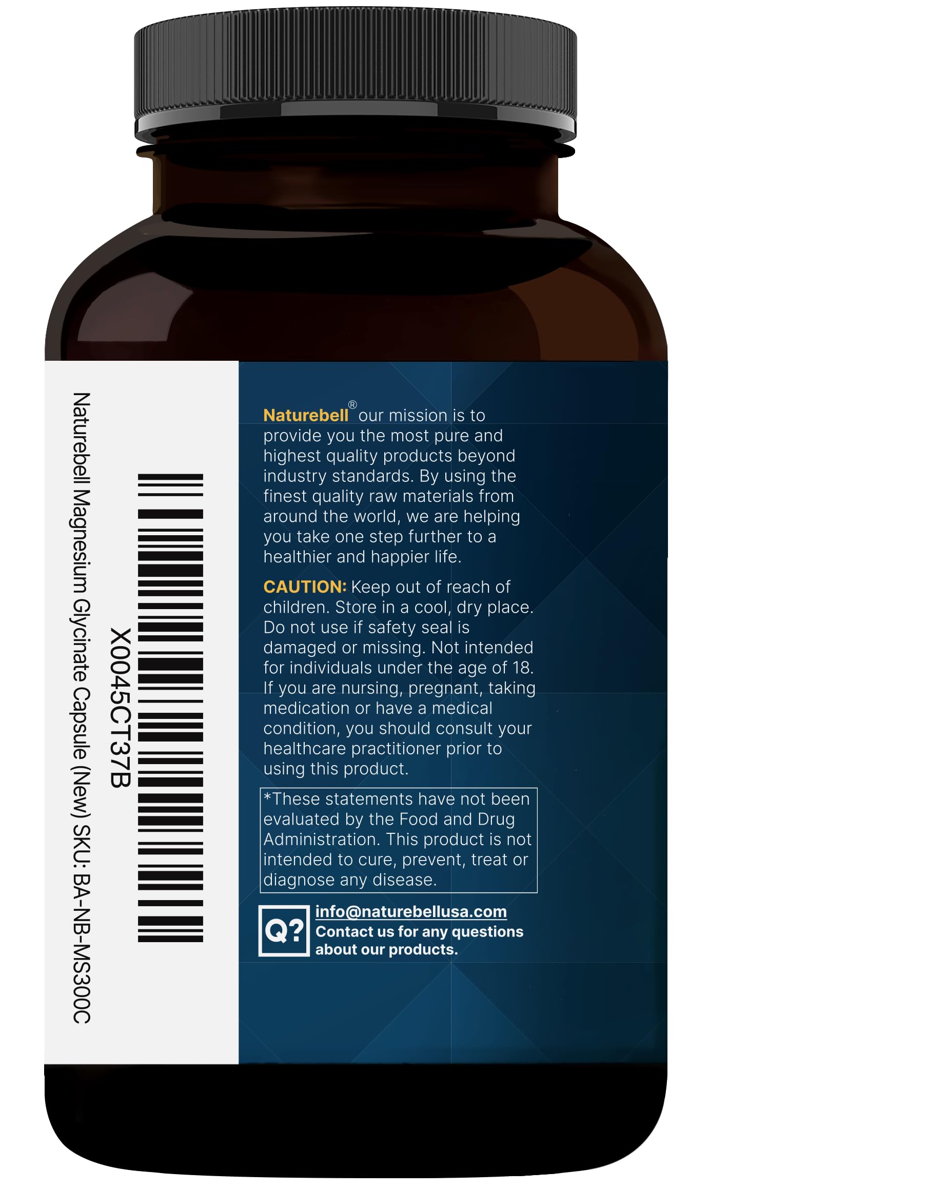 NatureBell capsules in hand illustrate easy daily dosing for rest and balance