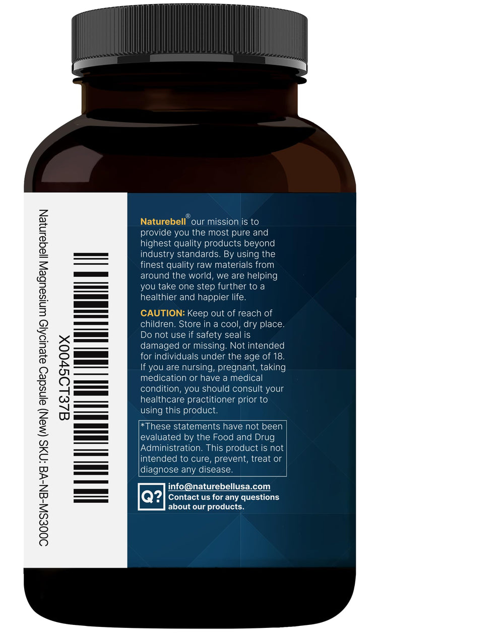NatureBell capsules in hand illustrate easy daily dosing for rest and balance