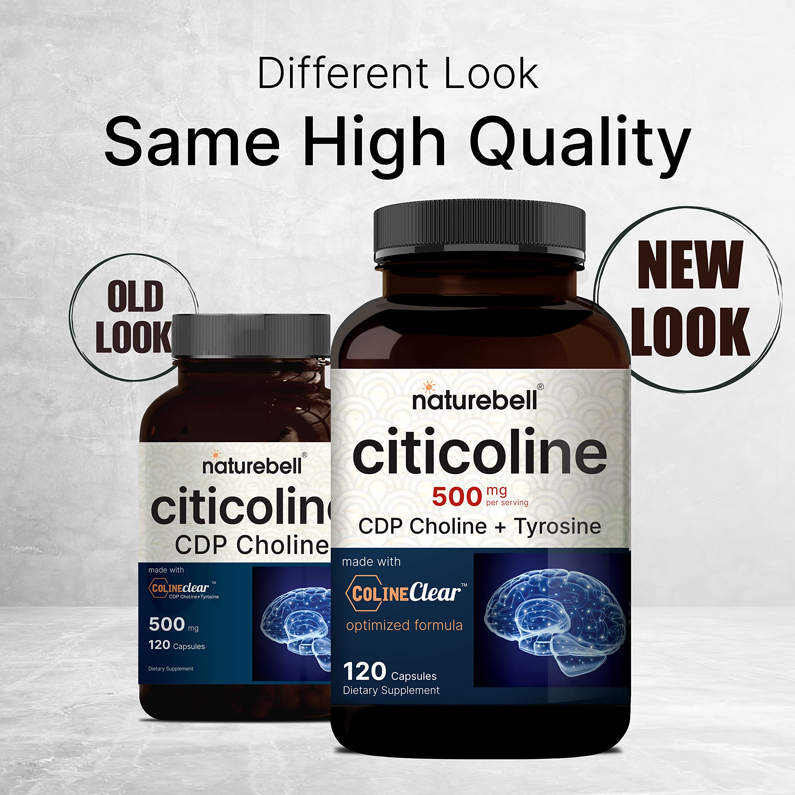 NatureBell Citicoline Tyrosine blend capsules for focused days