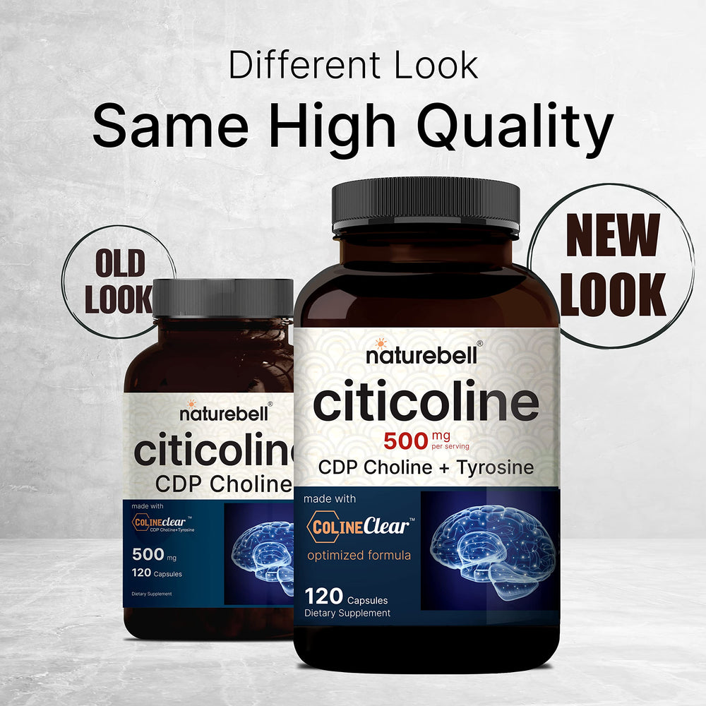 NatureBell Citicoline Tyrosine blend capsules for focused days