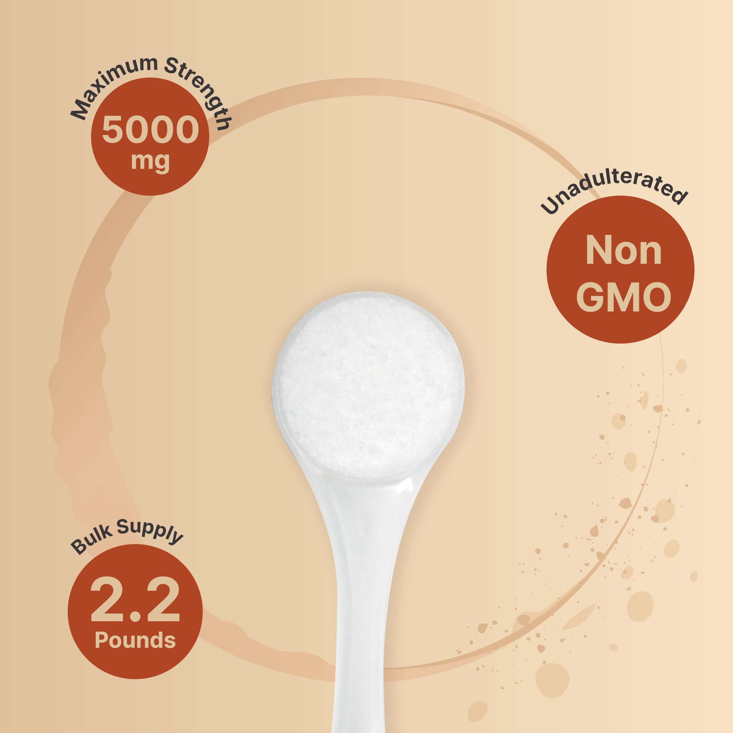 Close-up of NatureBell Creatine Monohydrate micronized powder texture.