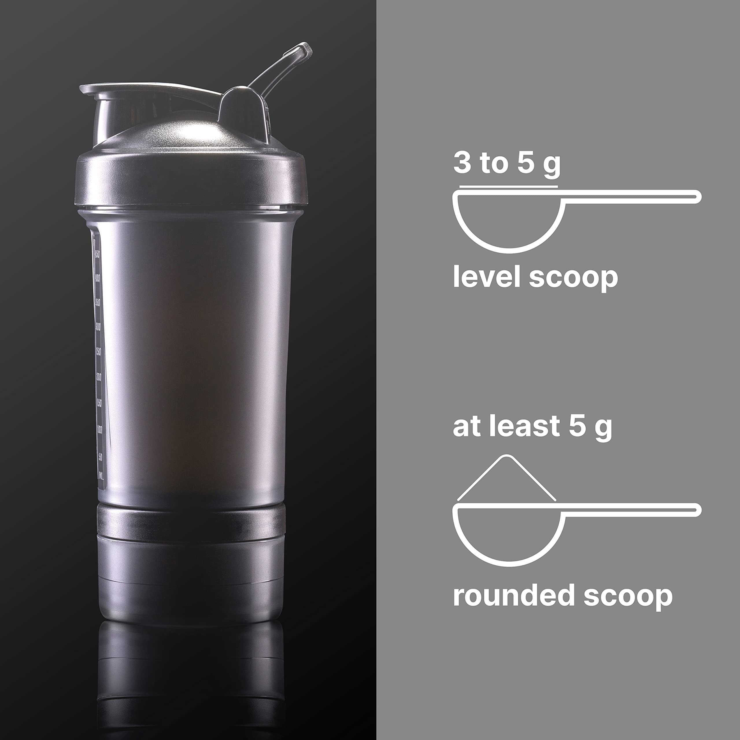 NatureBell creatine monohydrate powder being poured into water, showing quick dissolution.