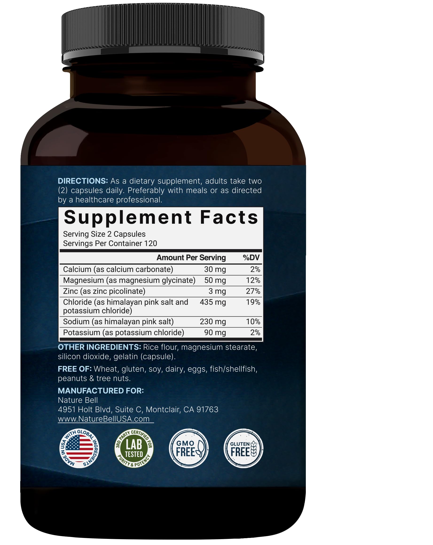NatureBell Electrolyte Pills keto-friendly and unflavored for versatile use