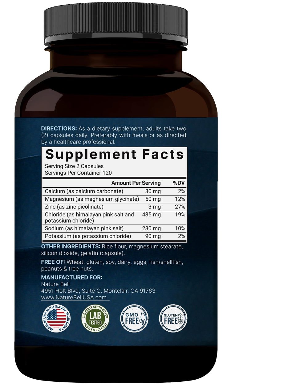 NatureBell Electrolyte Pills keto-friendly and unflavored for versatile use