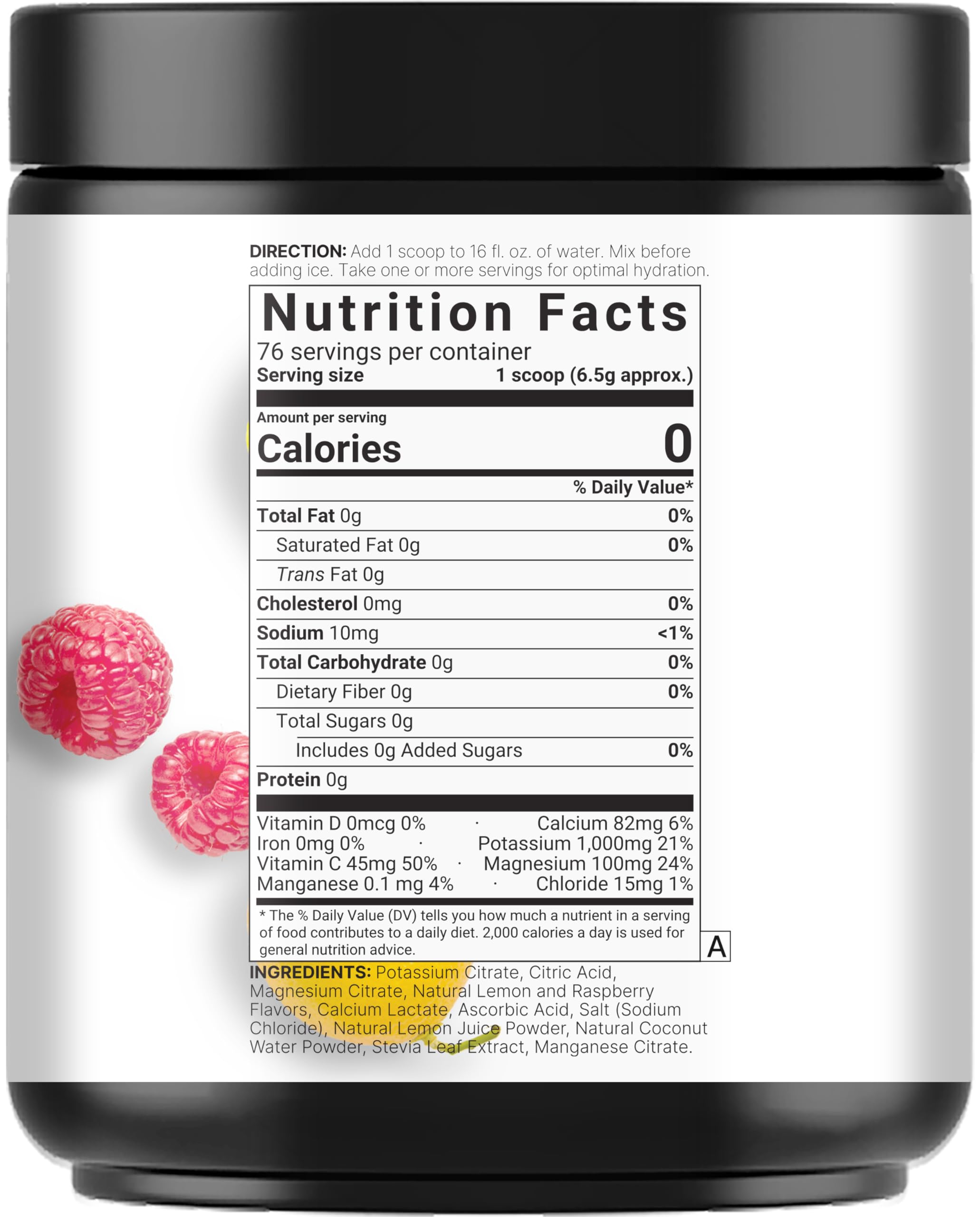 NatureBell electrolytes Raspberry Lemonade flavor with natural taste profile
