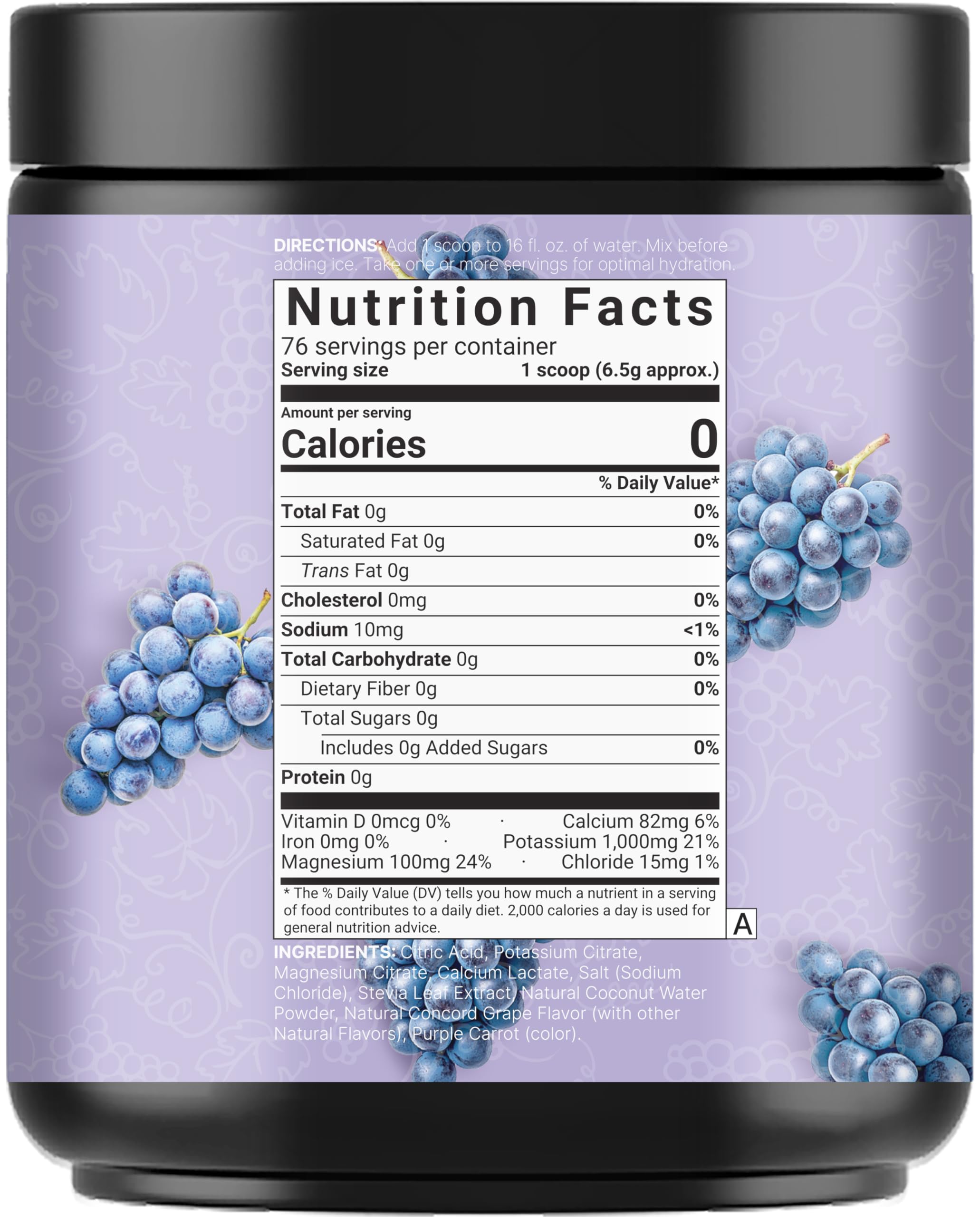 NatureBell Electrolytes powder with lab-tested quality seal