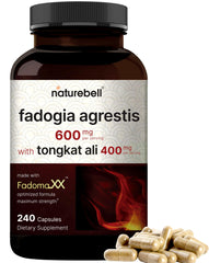 NatureBell Fadogia Tongkat bottle highlights the max-strength blend for daily stamina.