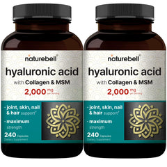 NatureBell Hyaluronic Acid 2-Pack bottle front for hydration support.