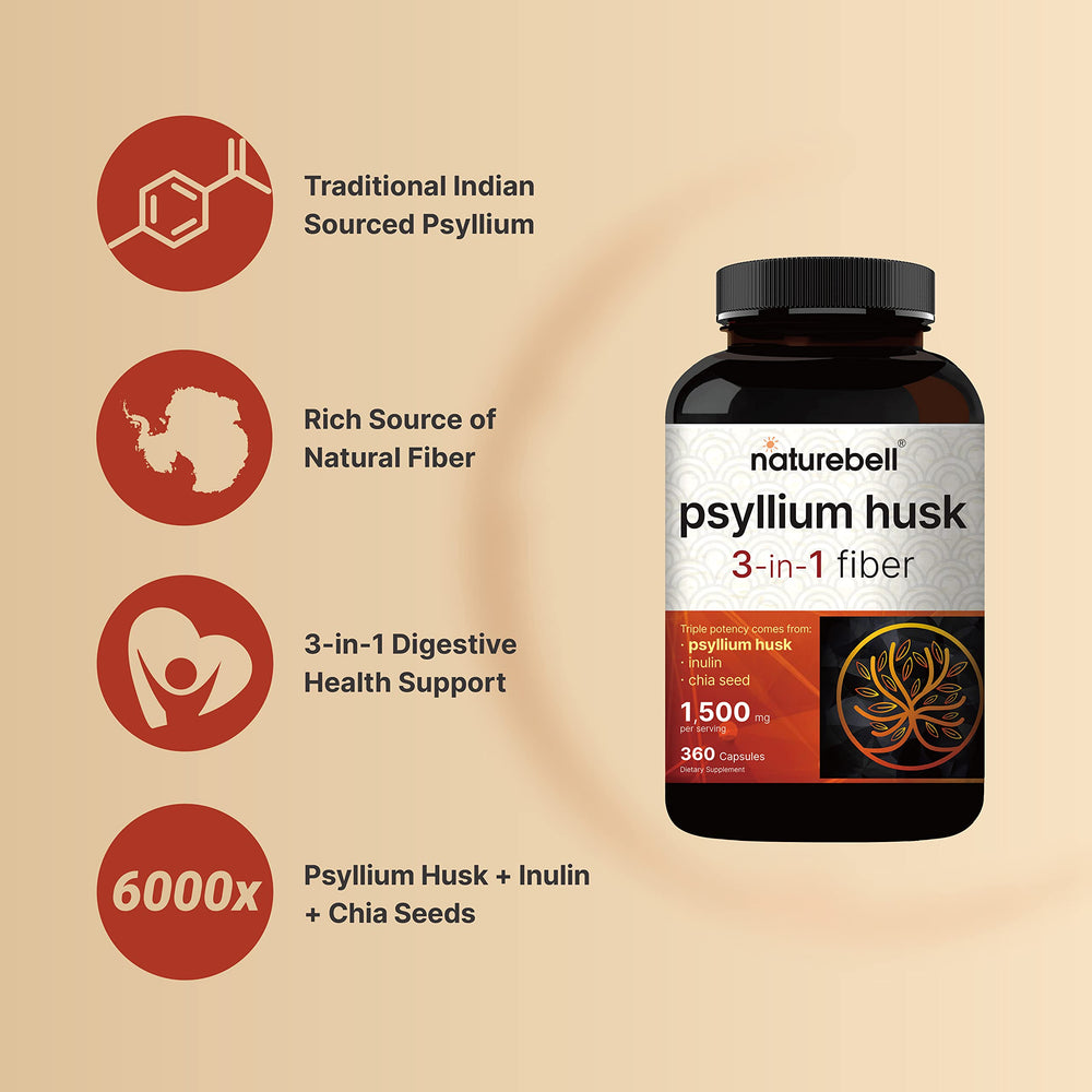 NatureBell Inulin and chia blend displays added prebiotic fiber benefits.