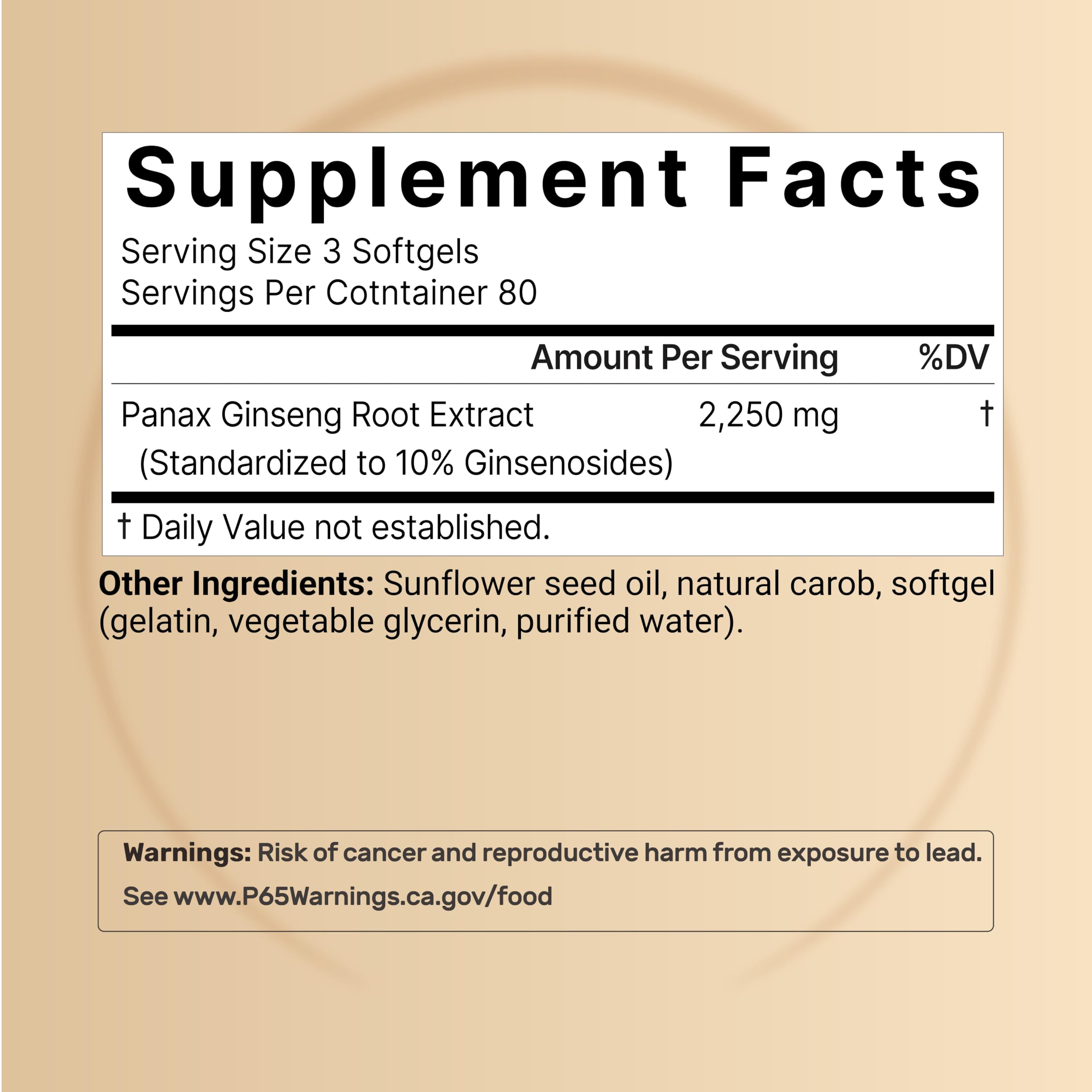 NatureBell Korean Red Ginseng softgels close up for daily vitality