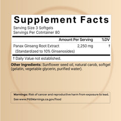 NatureBell Korean Red Ginseng softgels close up for daily vitality