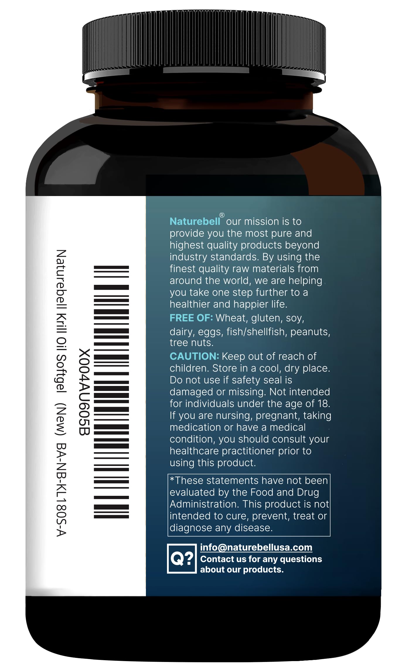 NatureBell Krill Oil lab-tested certificates indicate safety and potency
