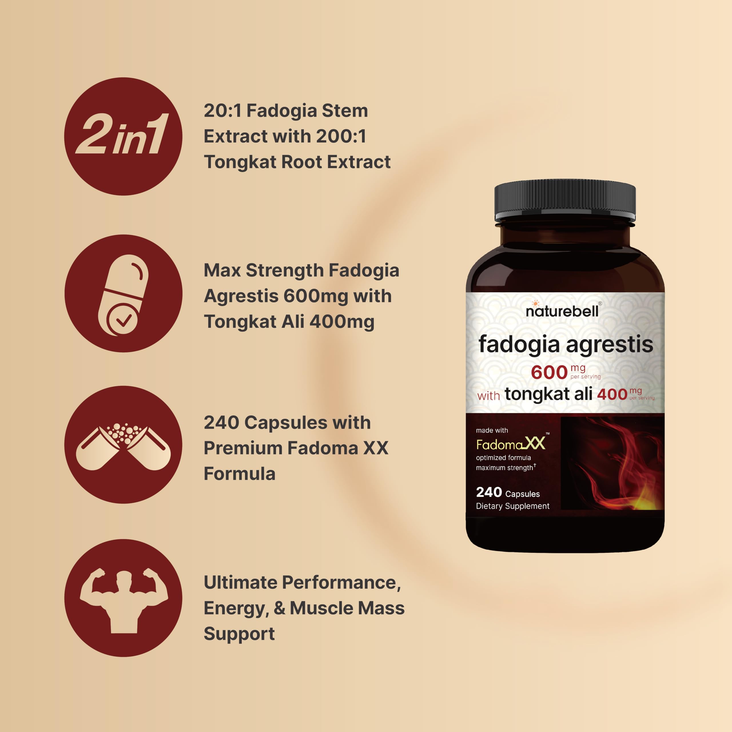 NatureBell label closeup highlights non-GMO and gluten-free features.