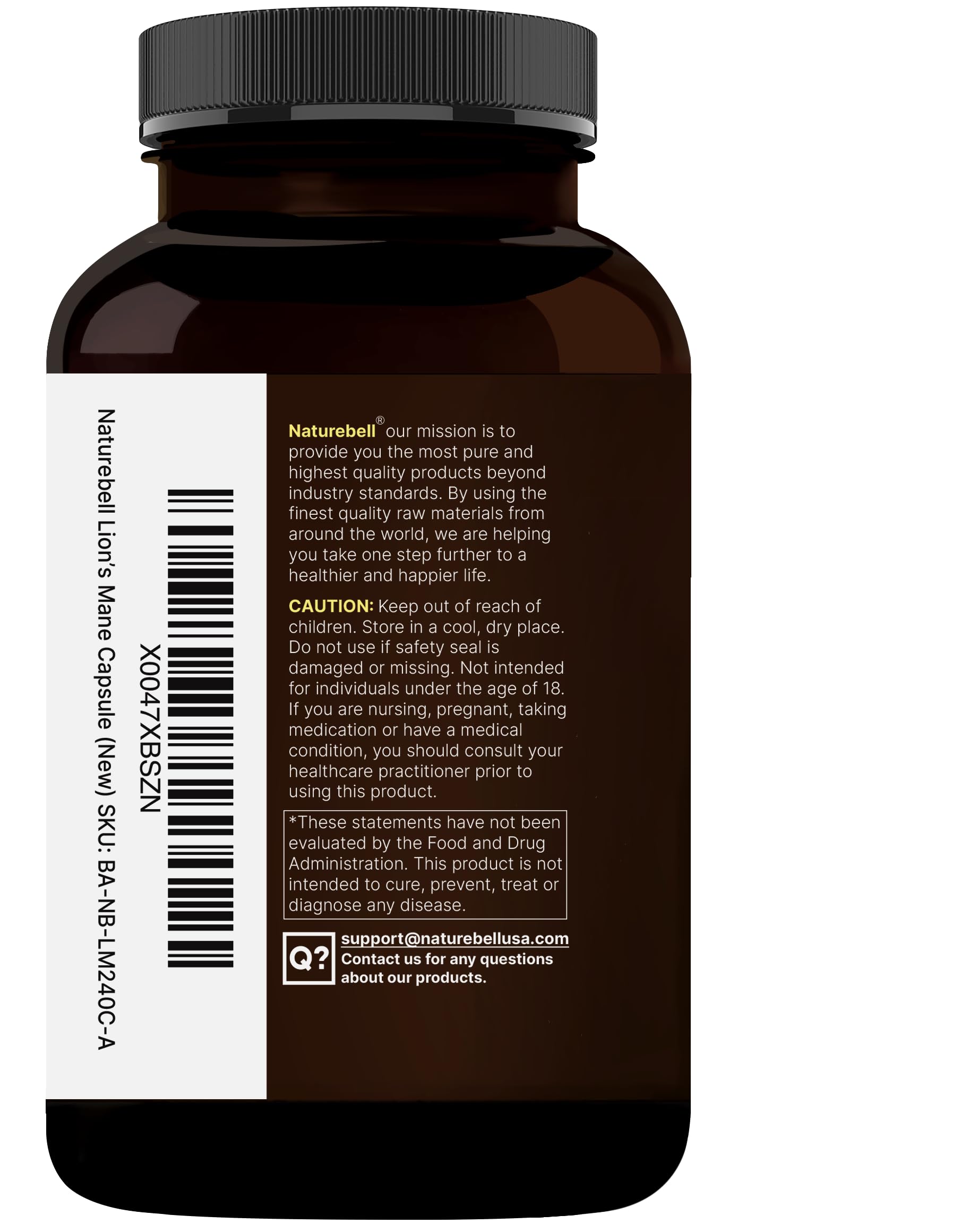 NatureBell Lions Mane capsules in daily routine for easy integration.