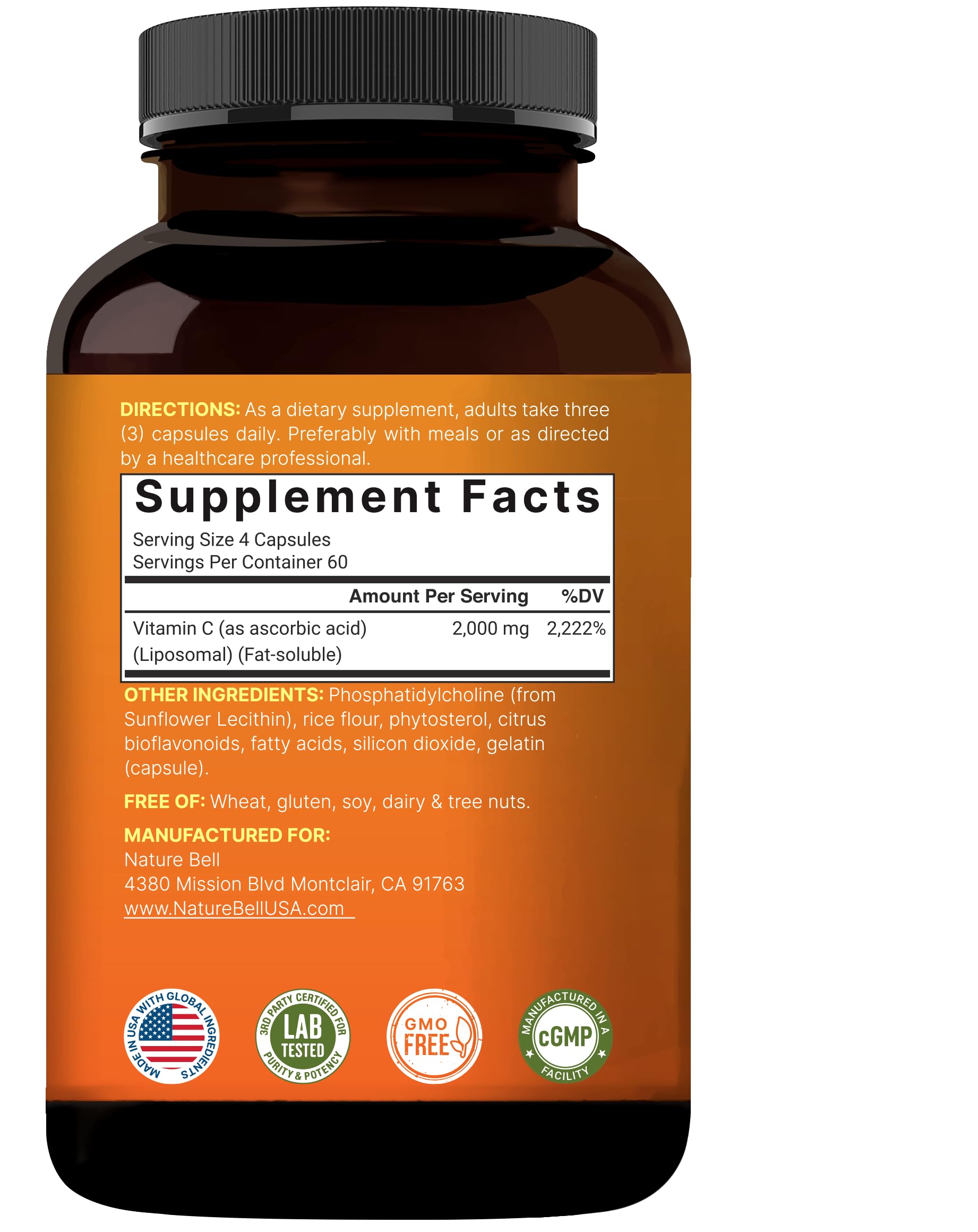 NatureBell 60-serving bottle graphic for extended supply