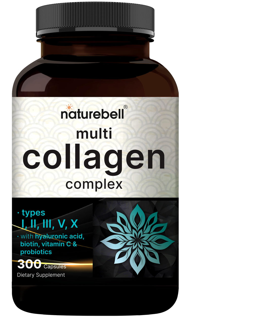 NatureBell Multi Collagen Complex bottle shown, suggesting a 100‑day supply for daily beauty and joint care