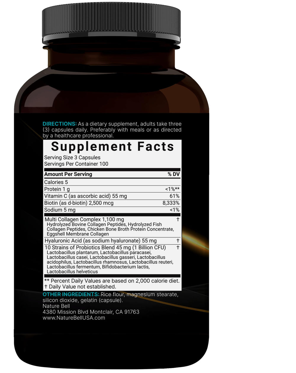 NatureBell daily use capsules, demonstrating a simple routine