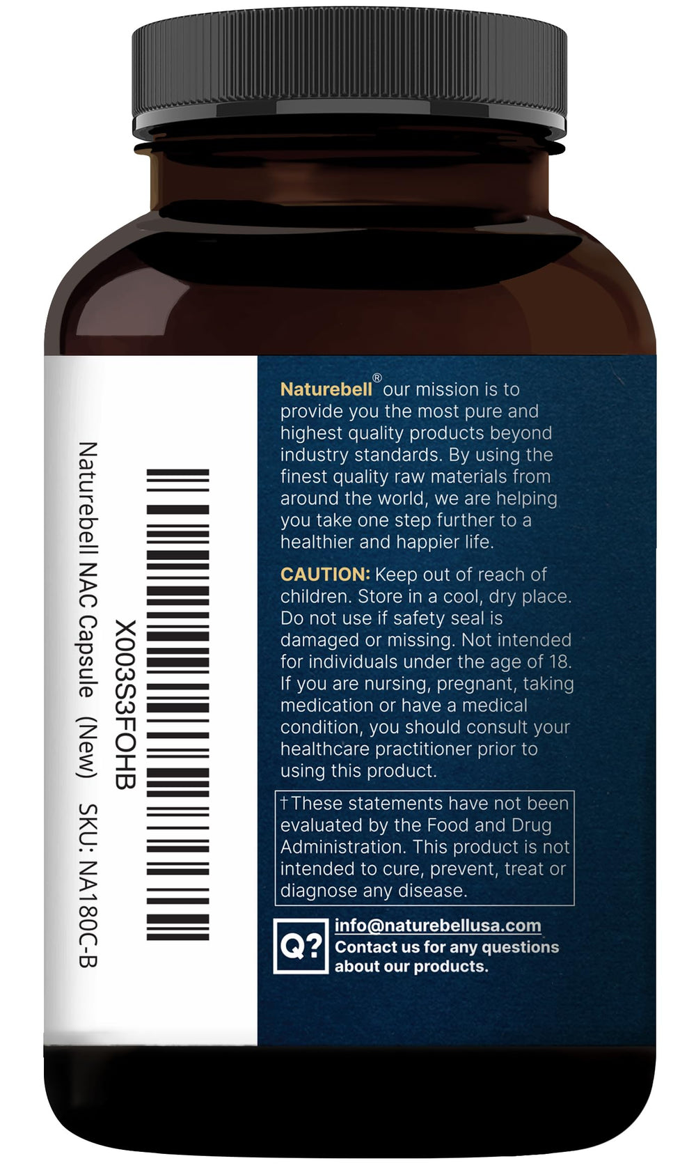 NatureBell NAC with Quercetin lifestyle shot on desk implying everyday use