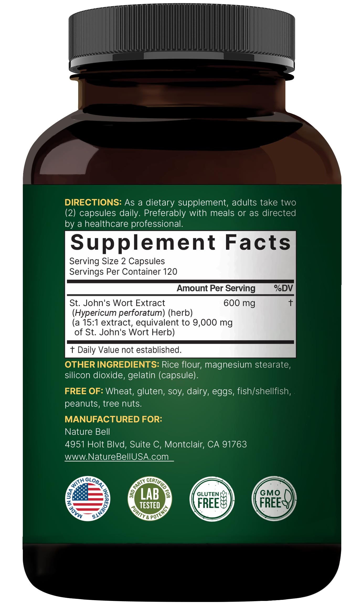 Non-GMO certification seal visible on NatureBell packaging