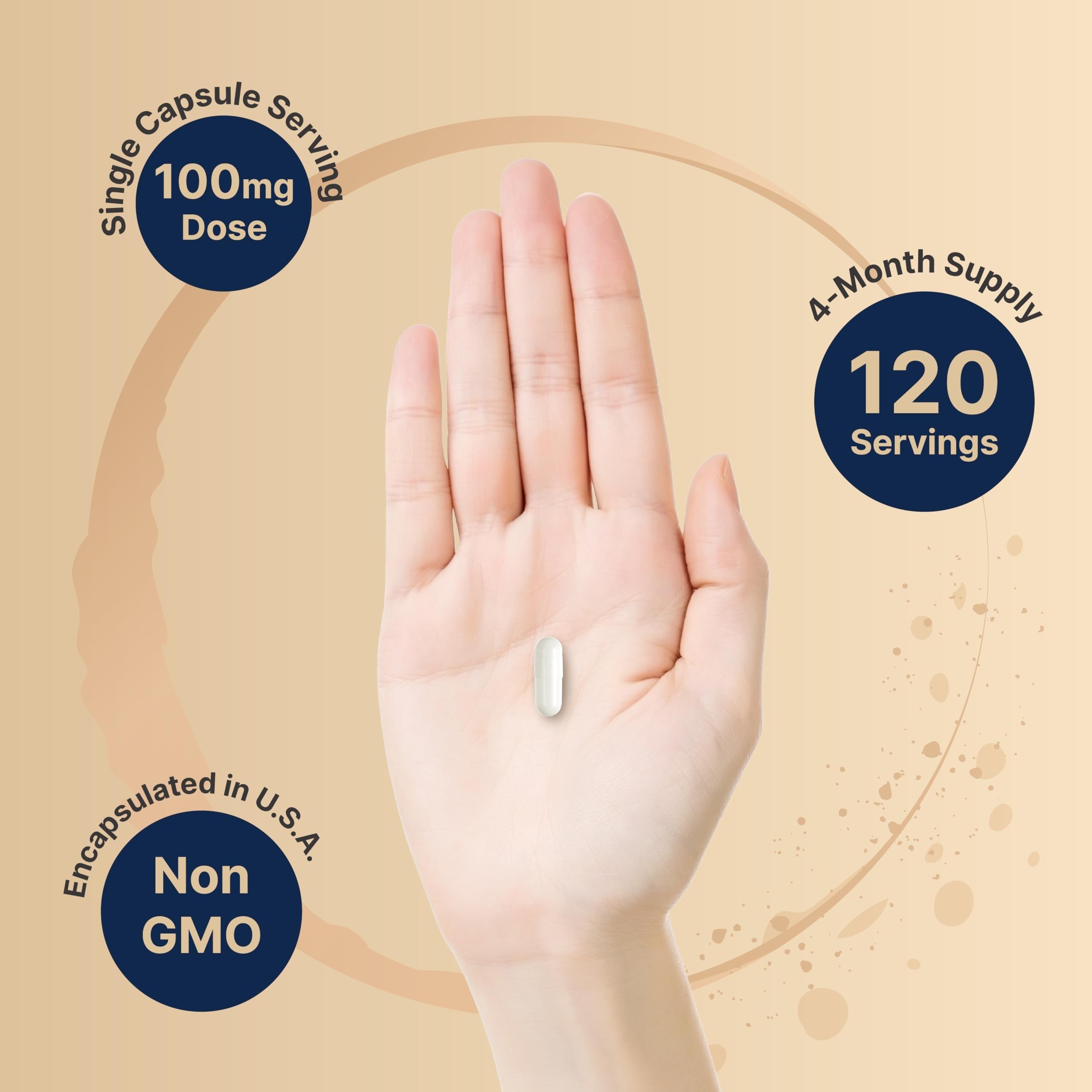 NatureBell non-GMO DHEA label showing clean ingredients and allergen-free profile.
