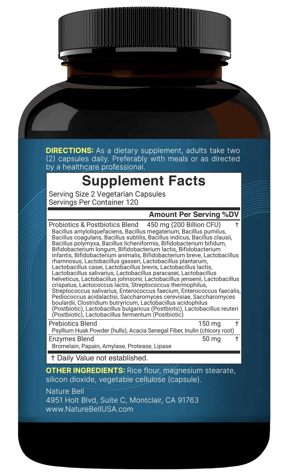 NatureBell bottle on countertop suggesting a simple daily wellness routine.