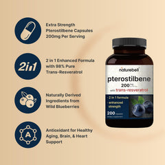 NatureBell product note: naturally derived from wild blueberries for a clean antioxidant profile.
