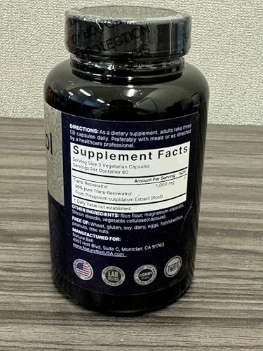 NatureBell Resveratrol bottle cap with secure seal