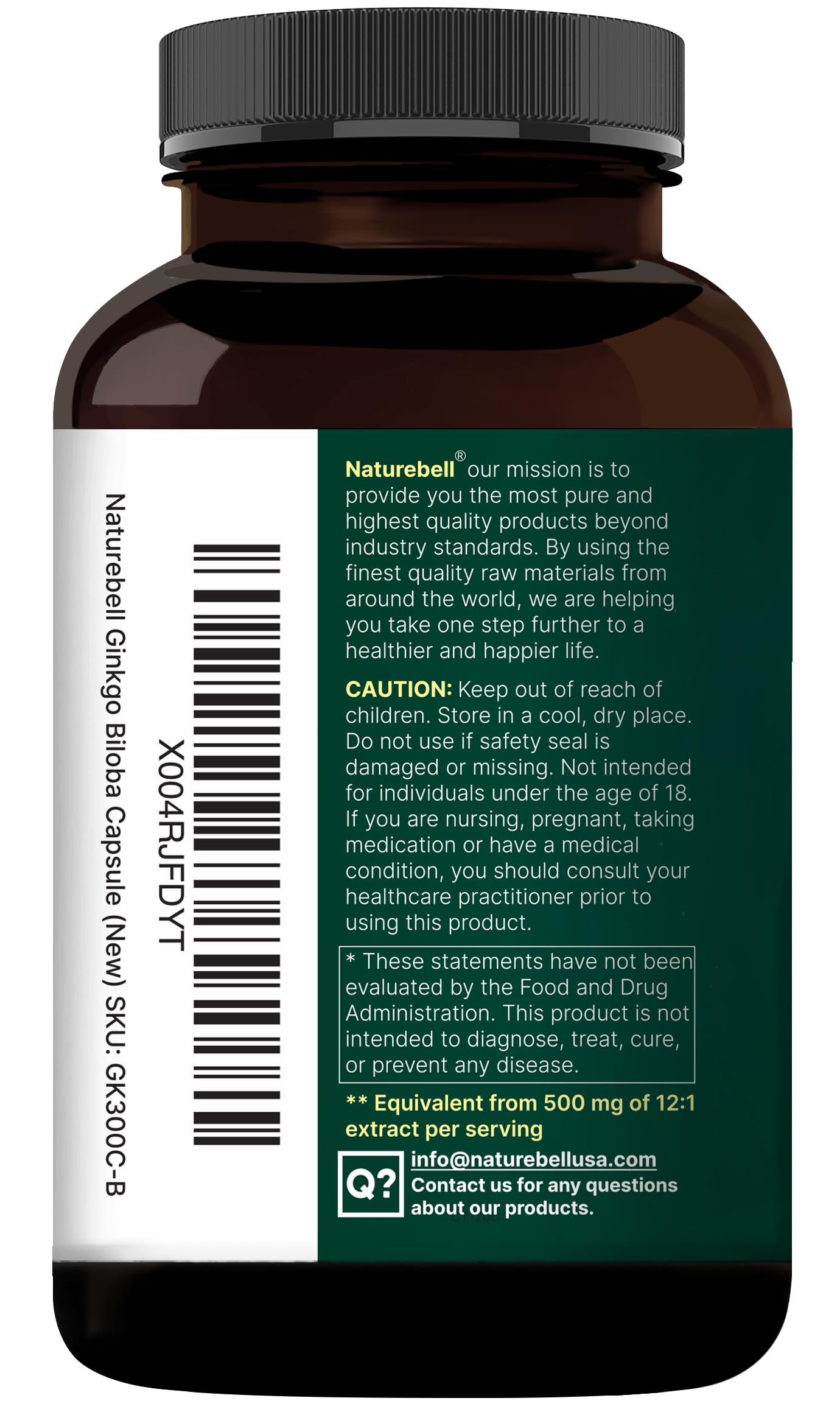 NatureBell sealed jar ready for daily brain health support