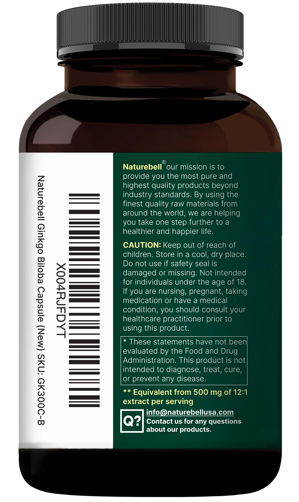 NatureBell sealed jar ready for daily brain health support