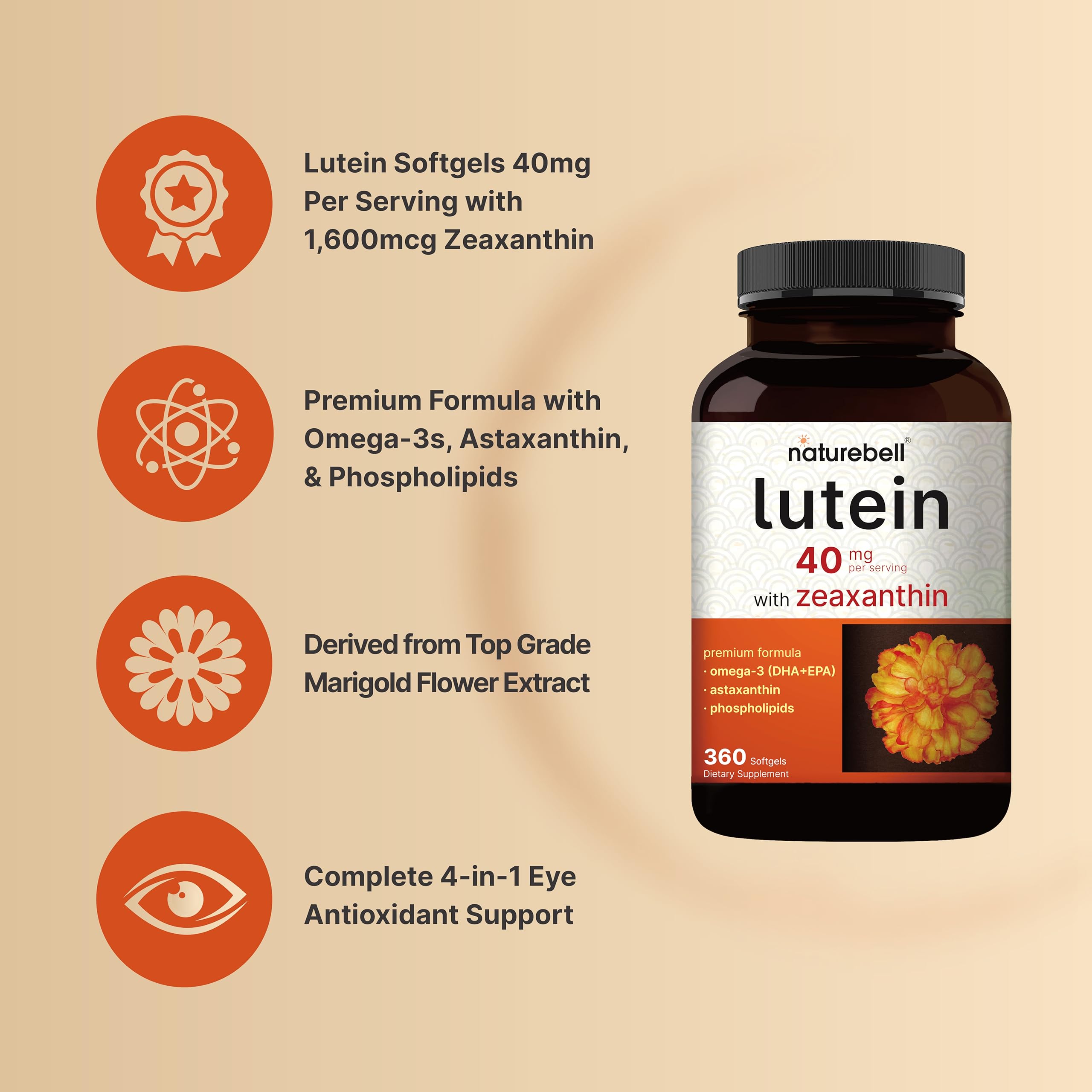 NatureBell softgels closeup shows smooth texture easy to swallow