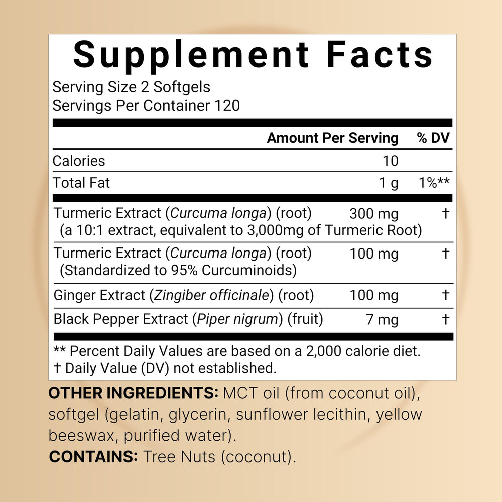 NatureBell turmeric-curcumin ginger-black-pepper bottle emphasizes absorption.
