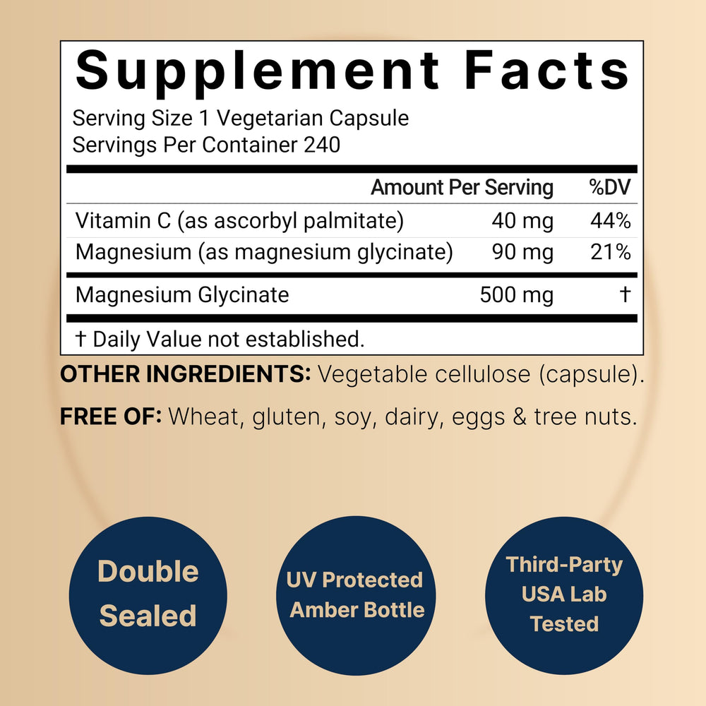 Two-pack NatureBell magnesium glycinate for a long-lasting daily routine